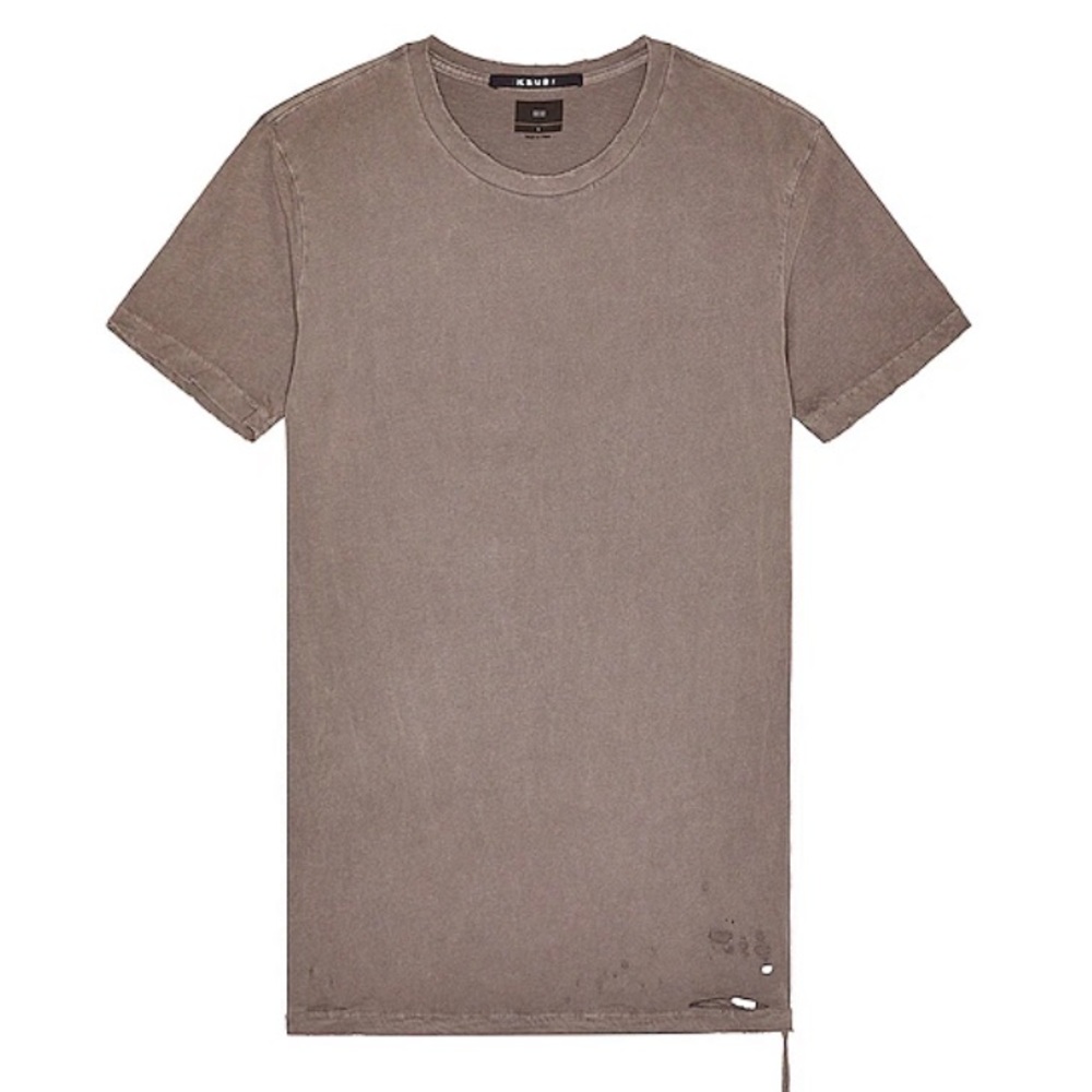 Ksubi Sioux Tee Vintage Distressed Dark Gray Tee XXL